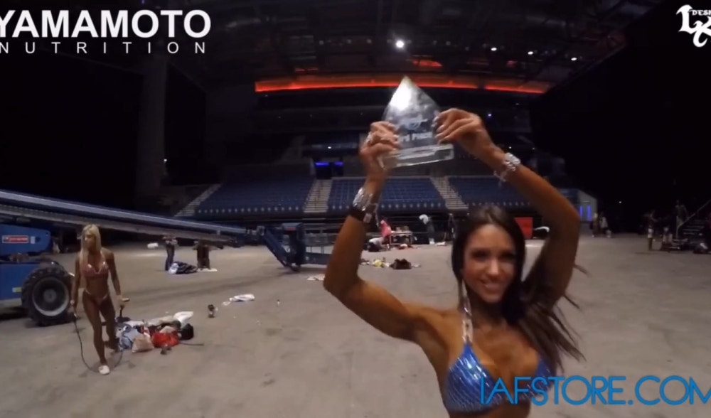 Backstage Olympia Amateur UK 2015 con Jessica Stefanini IFBB Bikini