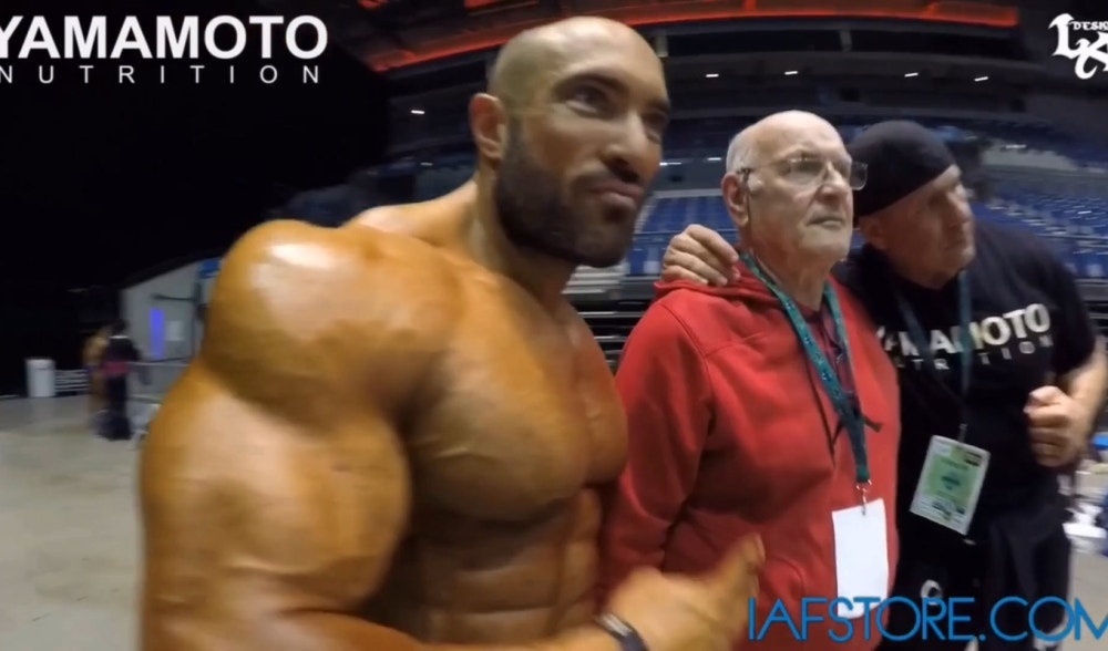 Backstage Olympia Amateur UK 2015 con Fabio Petruio IFBB Bodybuilding