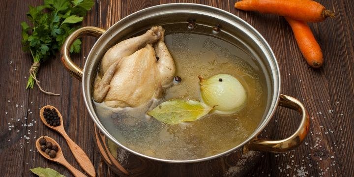 broth rich in collagen